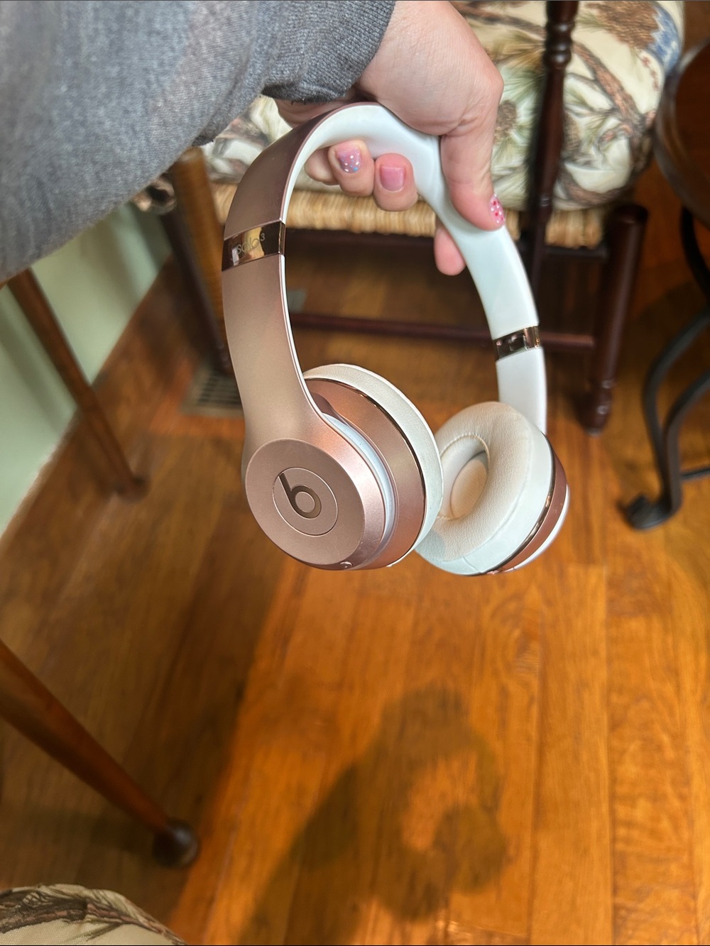 Wireless Over-Ear Headphones - Rose Gold/White